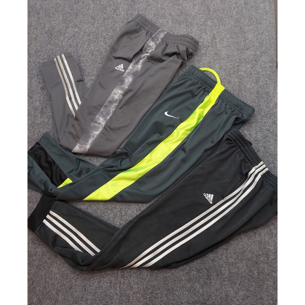Lot 3 ADIDAS NIKE track Sweat Pants Youth XL 18/20 Joggers Straight Athletic